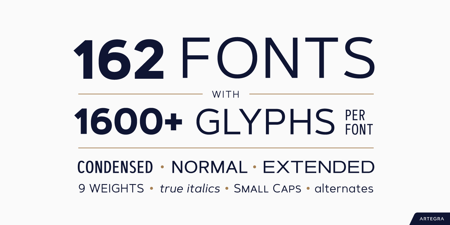 Example font Artegra Sans Condensed #3